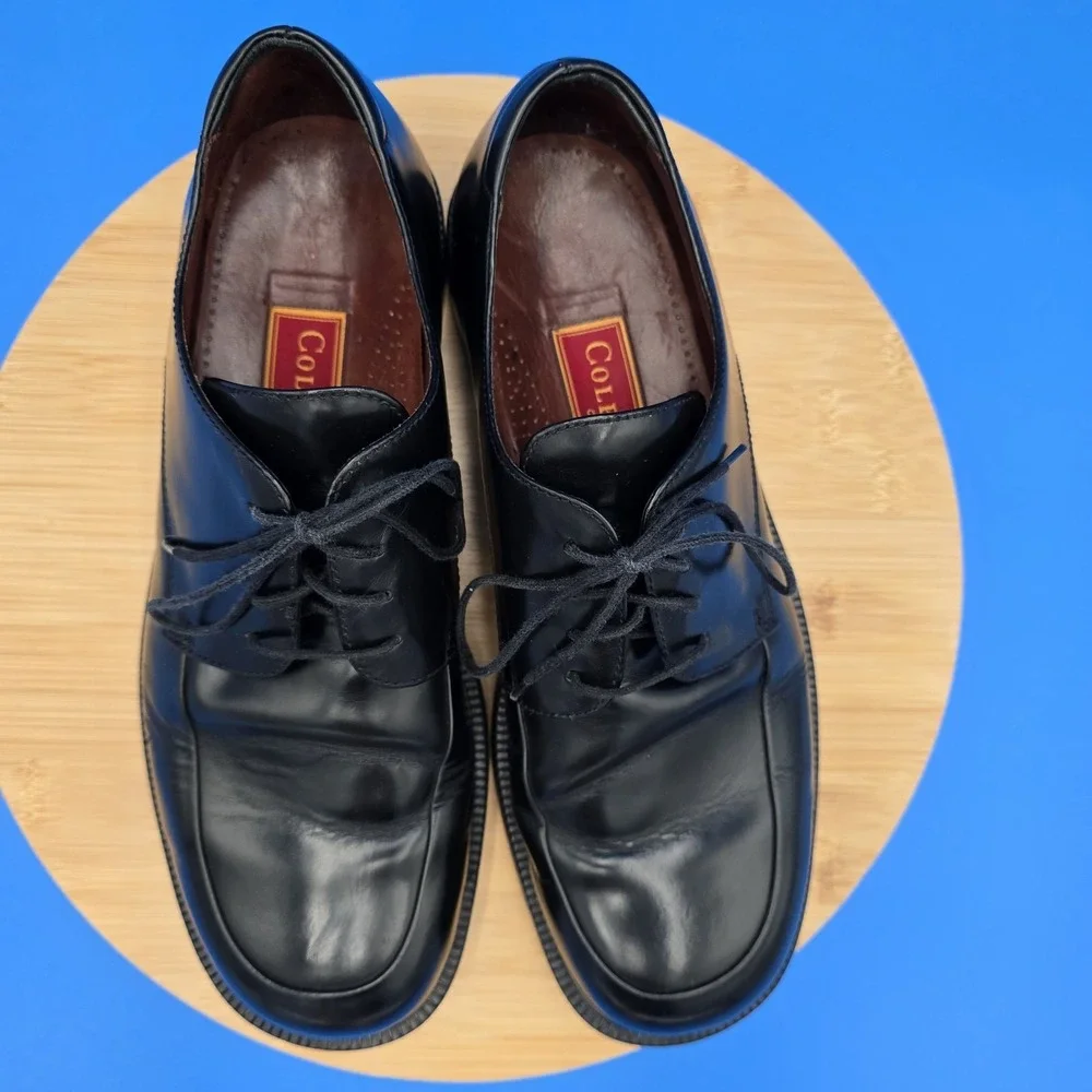 Vintage Cole Haan City Men's Oxfords‎  Shoes Size 9.5 D Leather Black